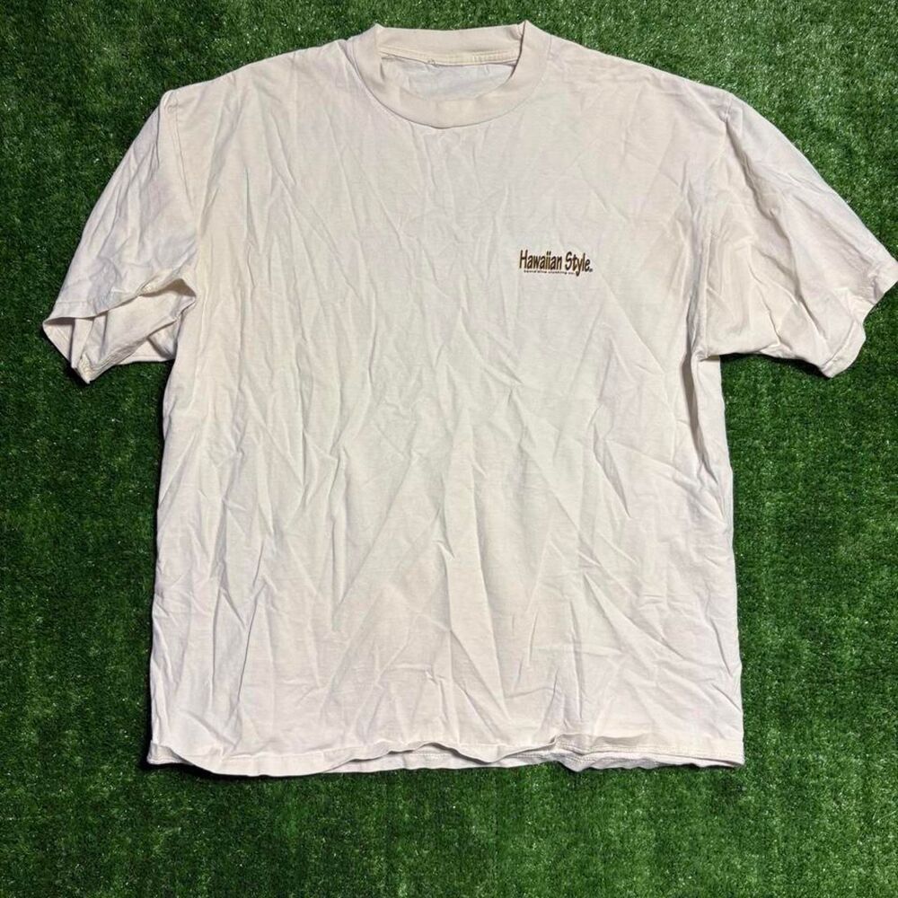 Unbranded Men's White and Cream T-shirt